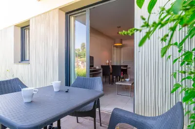Plan de l'établissement Les Thermes 427 - Appt avec piscine partagée