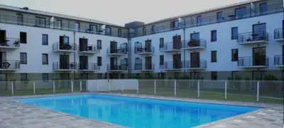 Piscine de l'établissement Les Thermes 408 - Appt pour 4 avec piscine partagée ou située à proximité