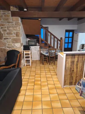 Cuisine ou kitchenette dans l'établissement Gite Des Monts D'Arrée