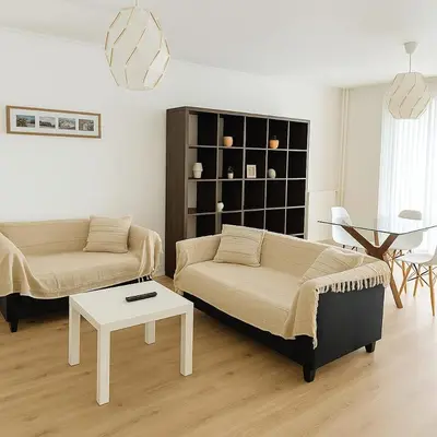 Coin salon dans l'établissement Appartement spacieux de 100m2 Brest