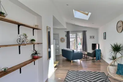 Coin salon dans l'établissement So Chic Kerfily house with hot tub 8 people