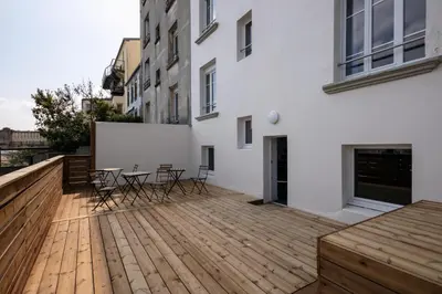 Balcon ou terrasse dans l'établissement Ribine
