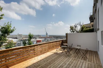 Balcon ou terrasse dans l'établissement Louzou
