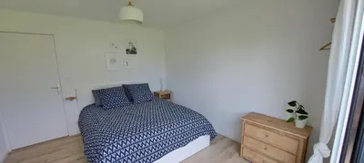Un ou plusieurs lits dans un hébergement de l'établissement MoLiMa, bord de mer - 3 chambres