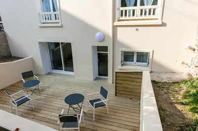 Balcon ou terrasse dans l'établissement Chambre indépendante Recouvrance