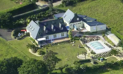 Piscine de l'établissement Bretagne FeWo Hortensia für 2 Personen, no Kids ou située à proximité