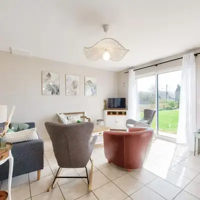 Maison pour 6 avec jardin à 500 m de la plage