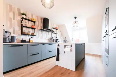 Cuisine ou kitchenette dans l'établissement Charlie I Chambre privée dans Coliving