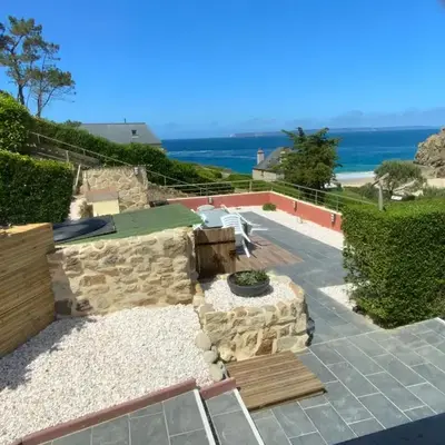 Magnifique villa face à la plage de Pors Peron
